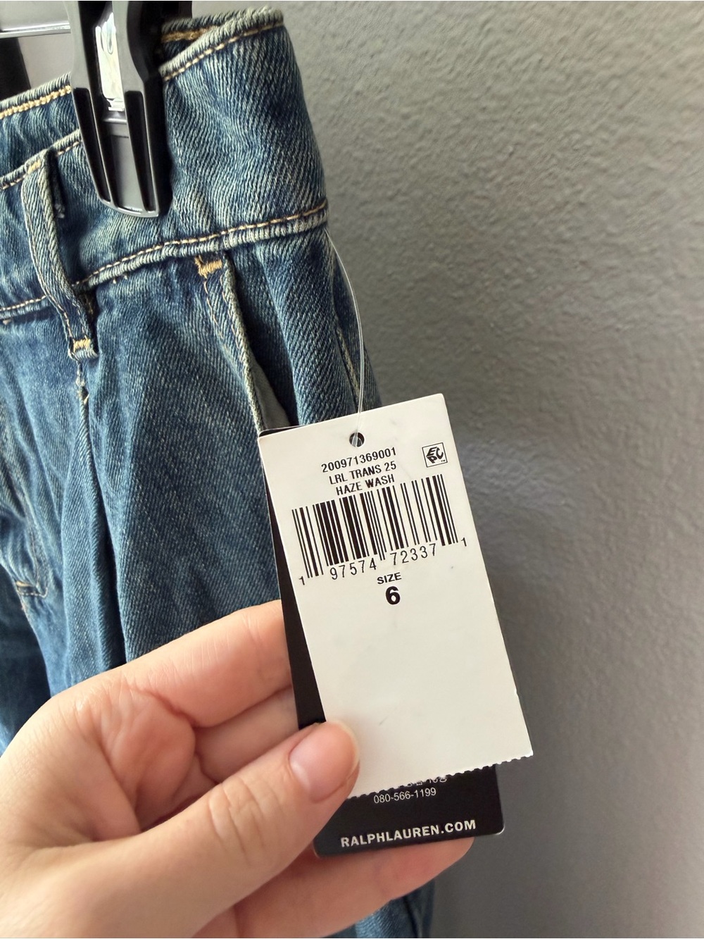Lauren Ralph Lauren High Rise Pleated Wide Leg Jean - Picture 8 of 11